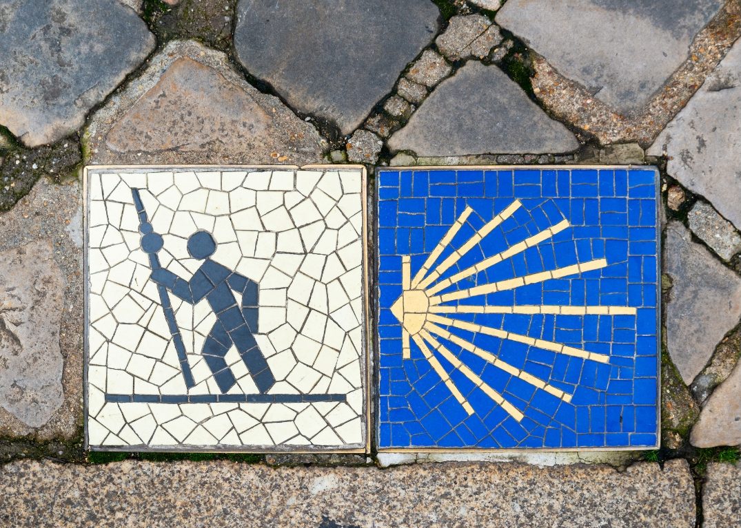 Camino de Santiago corriendo crazy zings green corner